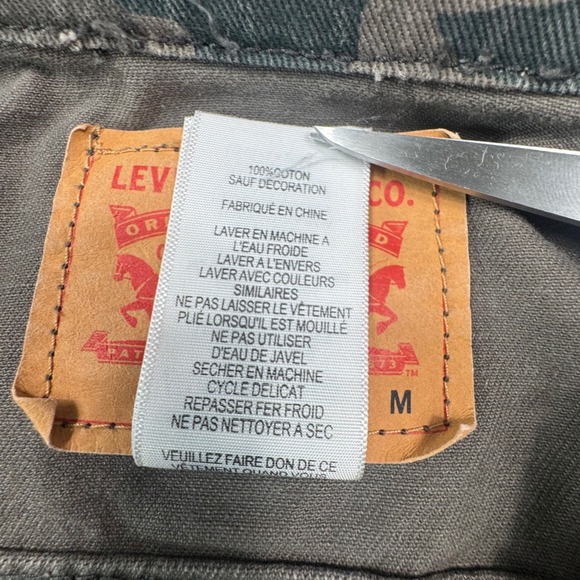 Kids Levi Strauss Camo Denim Jacket Size M Youth 10/12 - Picture 6 of 11